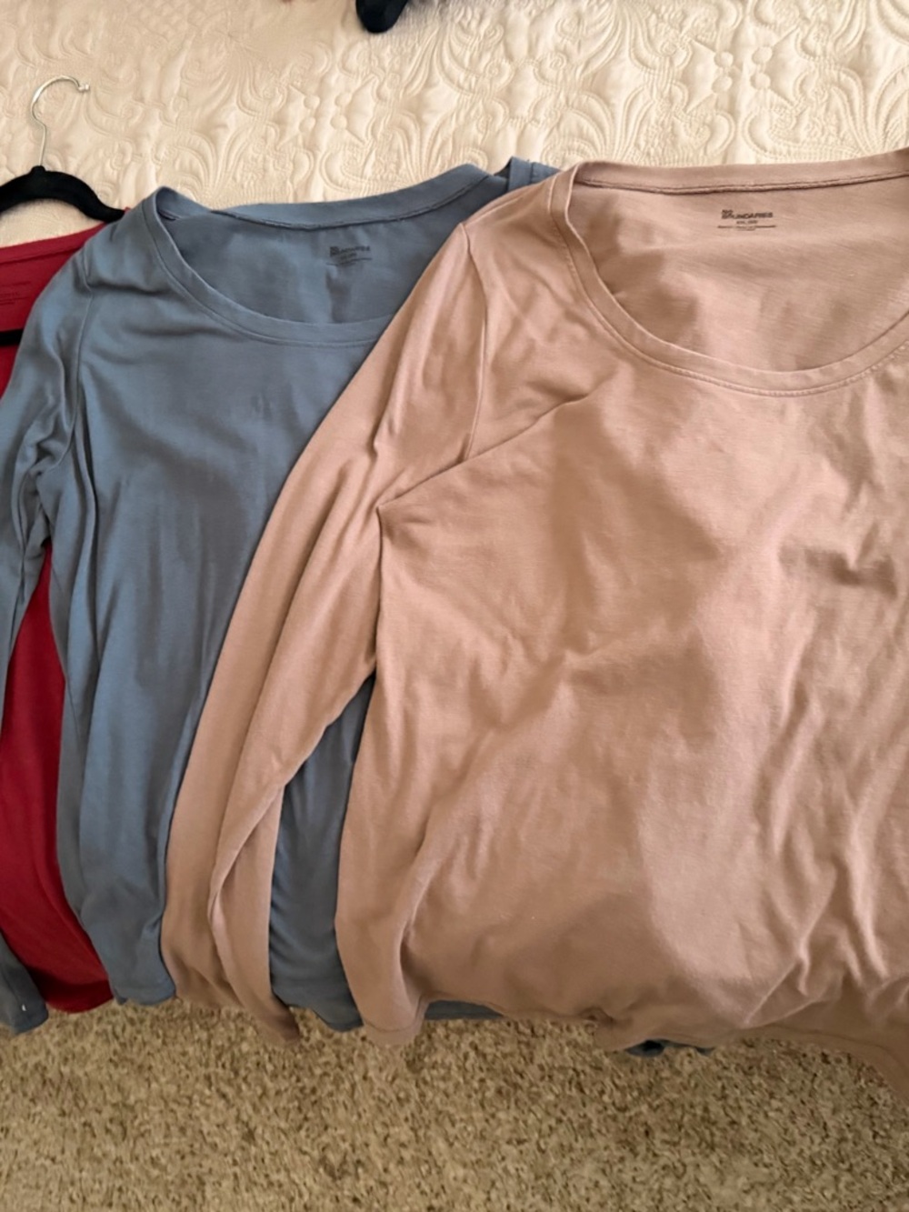 No Boundaries Crew Neck Tee Trio - Red, Blue, Black